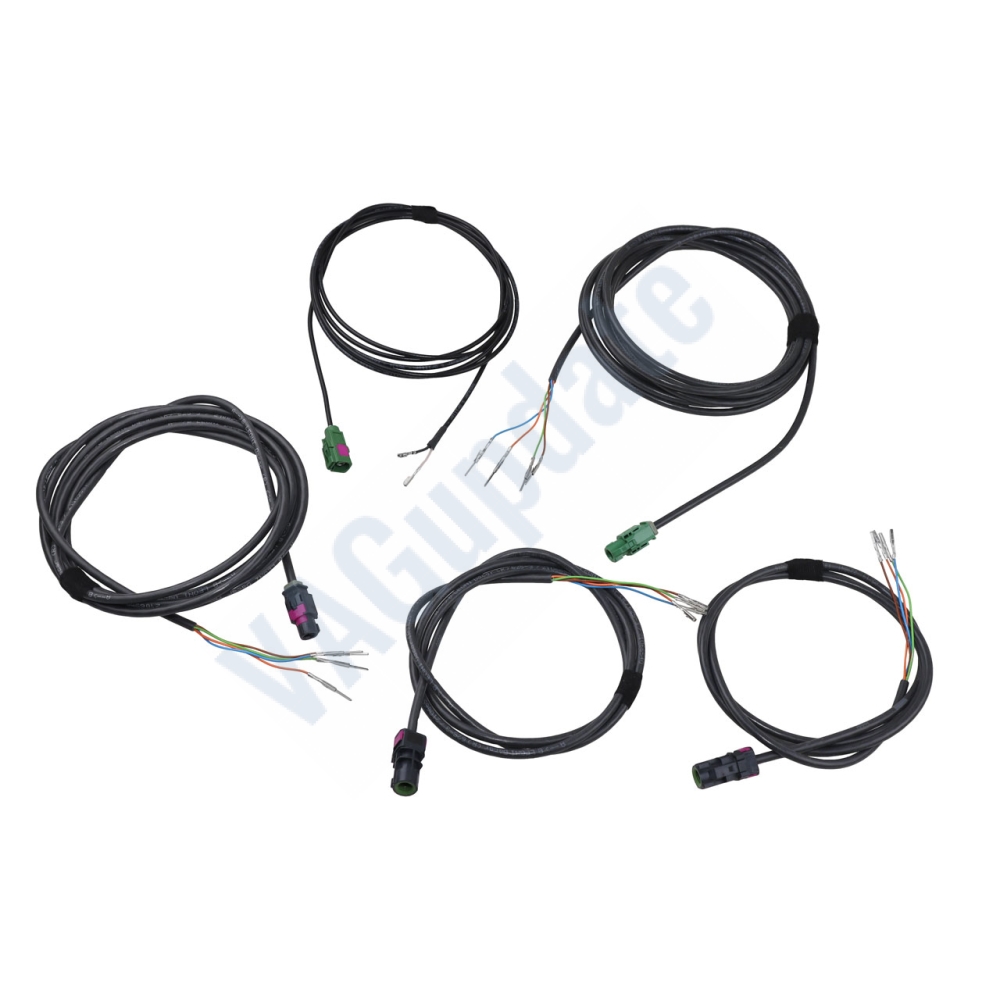 Cable set surrounding camera for MQB